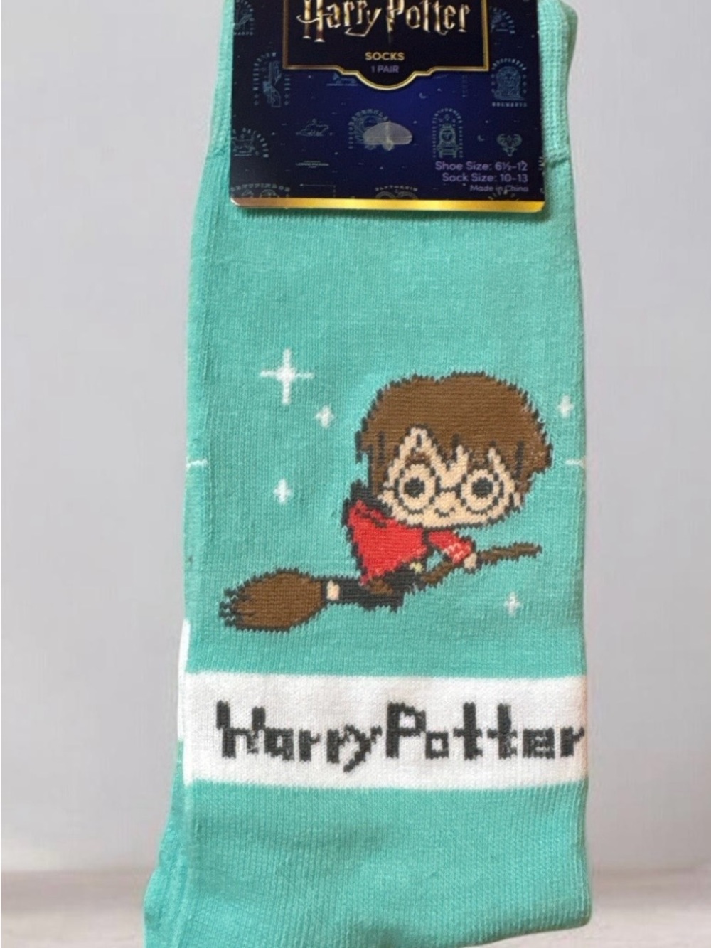 Harry Potter Women's Mint Green Character Crew Socks